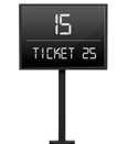 LCD Counter Identification Display